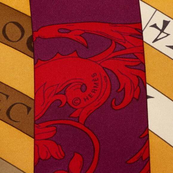 HERMES Black Silk Scarf - Picture 7 of 9